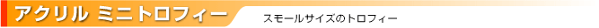 アクリルミニトロフィー